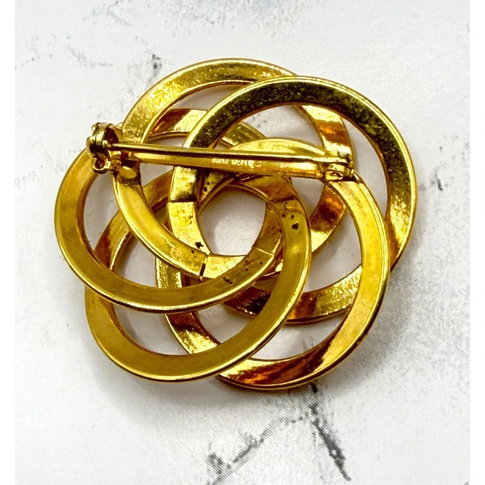 Vintage Napier Gold Knot‎ Brooch 1.5